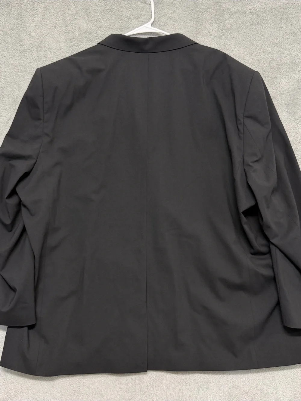 Oak Hill Black Blazer Sport Coat 2-Button Stretch Wool Blend Men’s 54L Long
